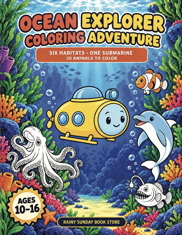 Ocean Explorer Coloring Adventure cover